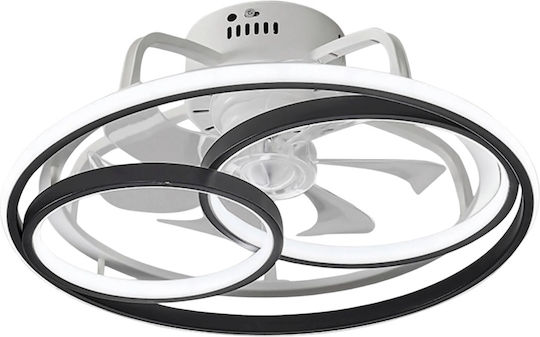 Powertech Ceiling Fan 50cm With Light Black