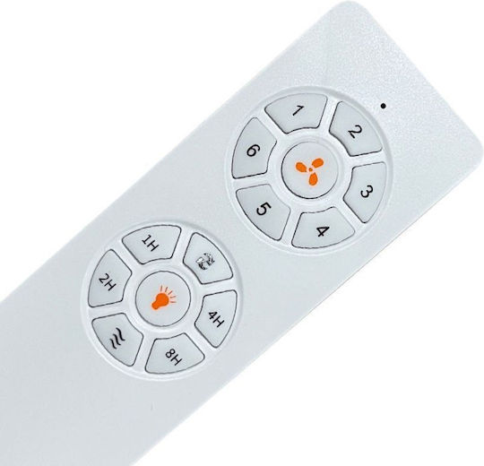 Primo Primo Deckenventilator 137.16cm mit Leuchte Braun / Weiß