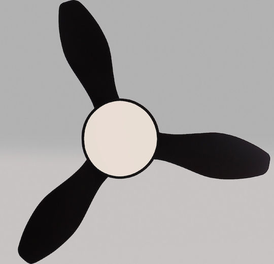 Aca Ceiling Fan 120cm with Light Black