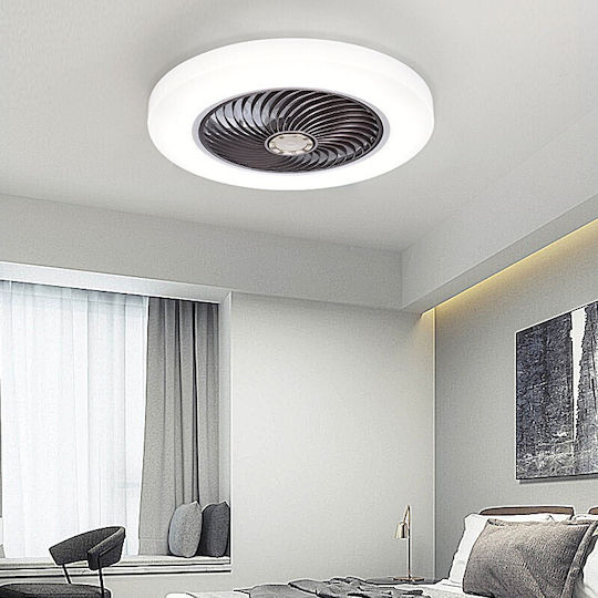Home Lighting Dalton Deckenleuchte mit Leuchte Braun / Weiß