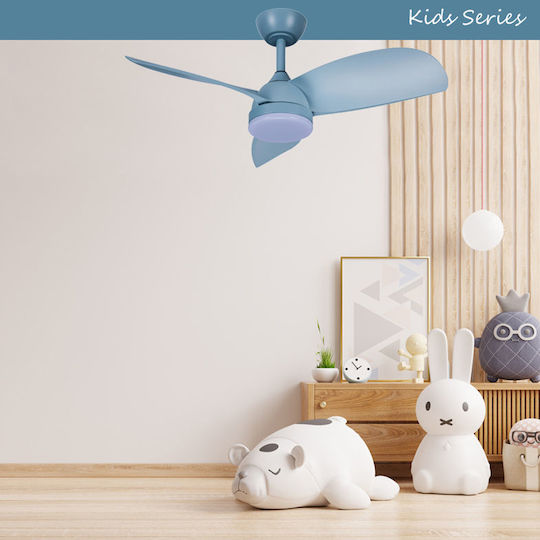 Primo PRCF-80660 Ceiling Fan 91.44cm with Blue Light Fixture