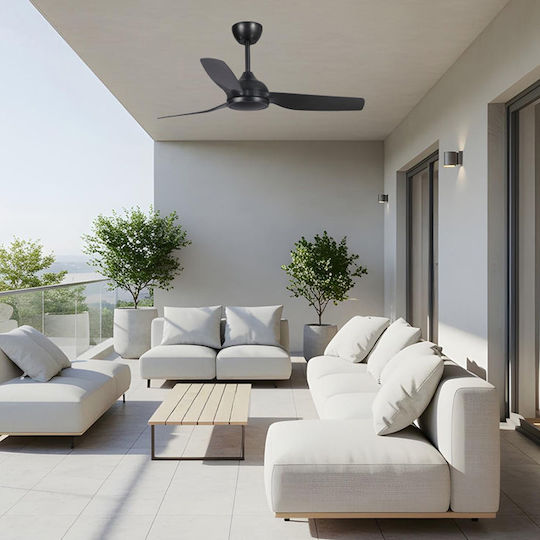 Primo PRCF-80730 Ceiling Fan 132.08cm With Black Light Fixture