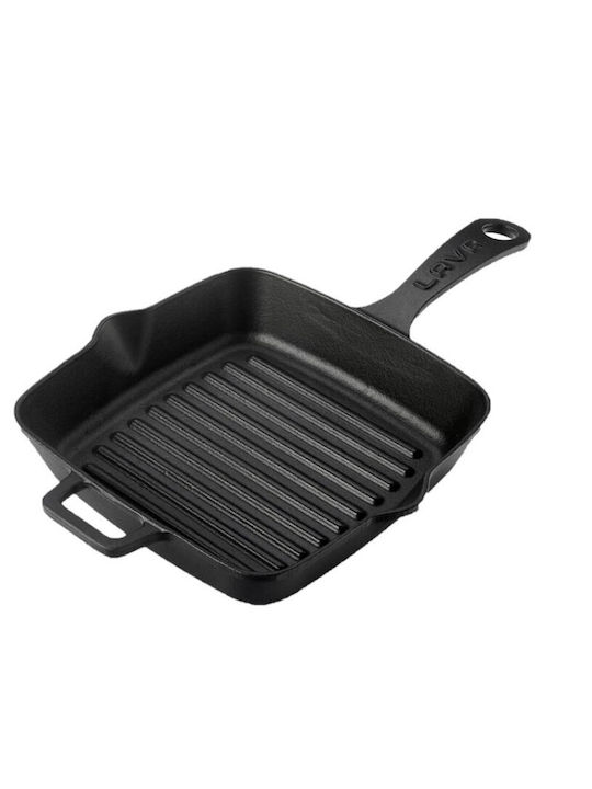 Lava Grill Pan Cast Iron with Enamel Coating 19.5cm