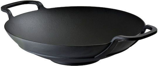 Lava Lava Wok aus Gusseisen mit Emaille Innenbeschichtung 38cm