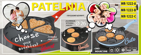 Maestro Τηγάνι για Pancakes από Αλουμίνιο με Αντικολλητική Επίστρωση 26cm