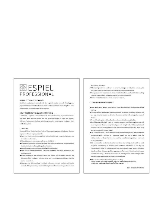 Espiel Pan from Aluminum with Enamel Coating 20cm