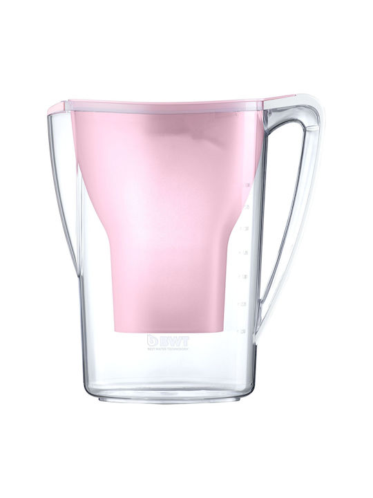 BWT Aqualizer Home 2.7l Wasserkanne Mit Filter Pink Manuelle Mg2+ Kartusche
