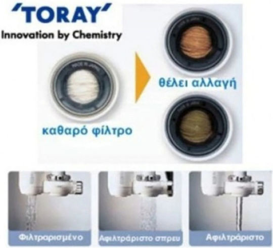 Toray Faucet Water Filter Granular Activated Carbon Hollow Fiber Membranes 0.1 μm