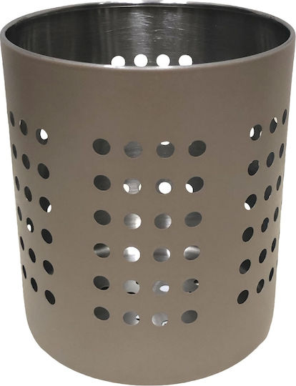 Karvounis Suport De Scurgere Pentru Tacâmuri Inox Bej 12x14cm Karvounis Suport De Scurgere Pentru Tacâmuri Inox Bej 12x14cm