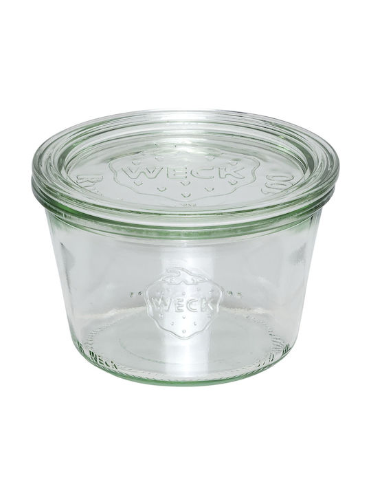 Weck Set of 6pcs Jars General Use with Lid Glass Transparent 370ml