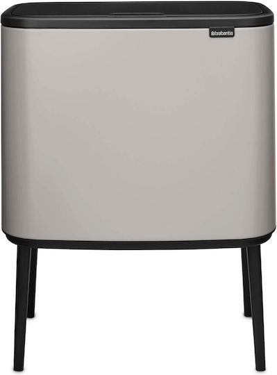 Brabantia Bo Touch Κάδος Απορριμμάτων Πλαστικός Γκρι 36lt
