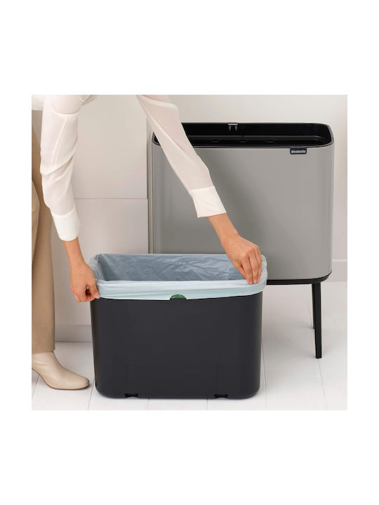 Brabantia Bo Touch Mülleimer Kunststoff Grau 36lt