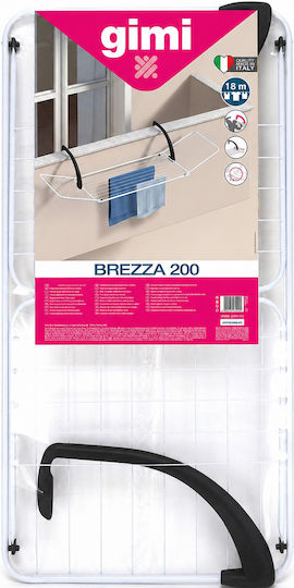 Vileda Brezza Folding Hanging Metallic Clothes Drying Rack with Hanging Length 20m