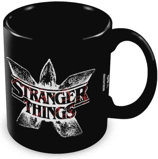 Pyramid International Stranger Things Demogorgon Logo Ceramic Mug Black 330ml Pyramid International Stranger Things Demogorgon Logo Ceramic Mug Black 330ml