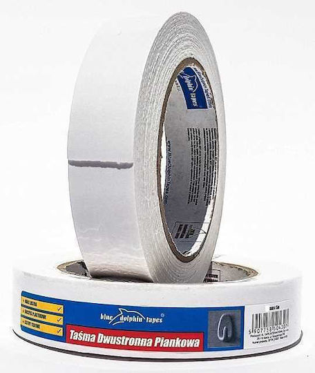 Blue Dolphin Blue Dolphin Doppelseitiges Klebeband Weiß 5m x 19mm