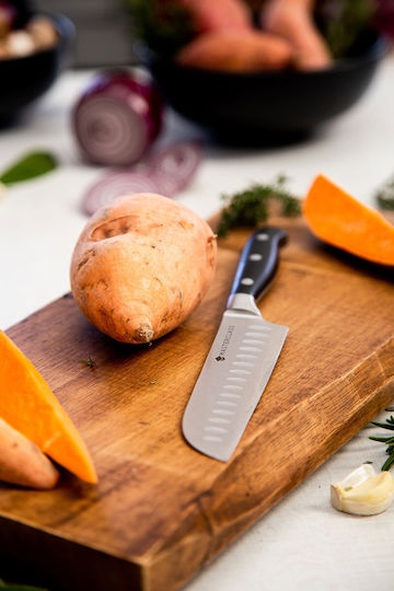 Kitchen Craft Μαχαίρι Santoku από Ανοξείδωτο Ατσάλι 26cm
