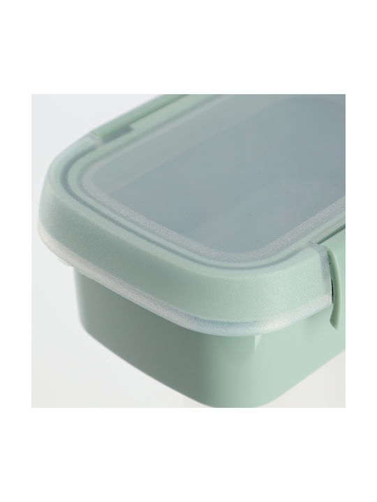 Food Container Snack Rectangle 0.2l Smart Eco To Go 12x9x5cm Soft Green
