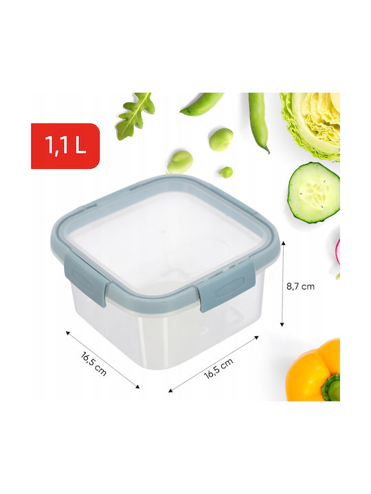 Food Storage Container Square 1.1l Smart Eco Fresh 16x16x9cm