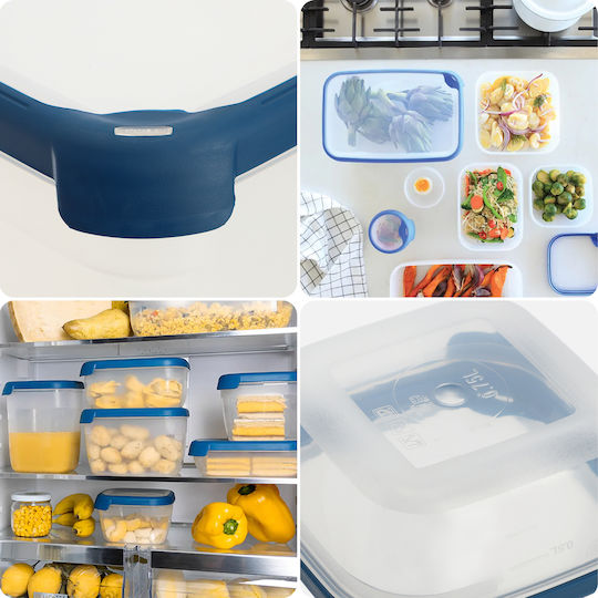 Square Food Container 0.75l Grand Chef Eco 15x15x6.5cm