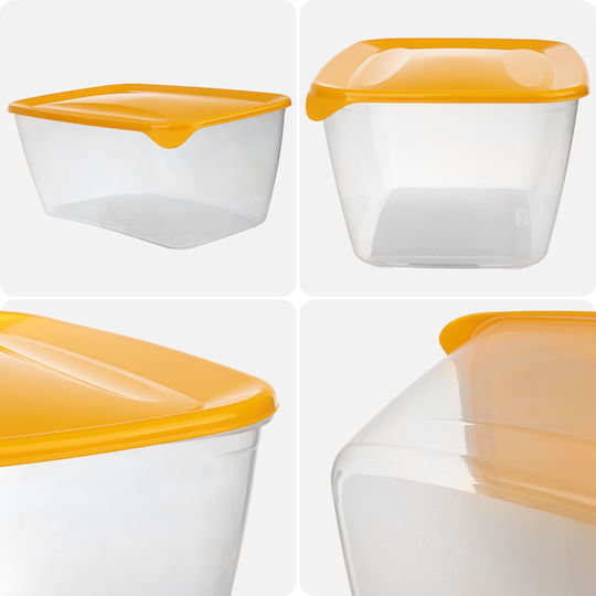 Curver Plastic Lunch Box Yellow 5000ml