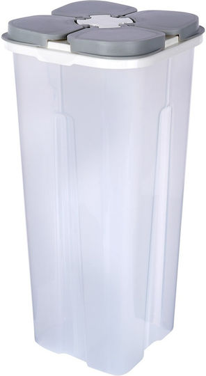 Excellent Houseware Δοχείο Φαγητού Πλαστικό Διάφανο με Χωρίσματα 3lt