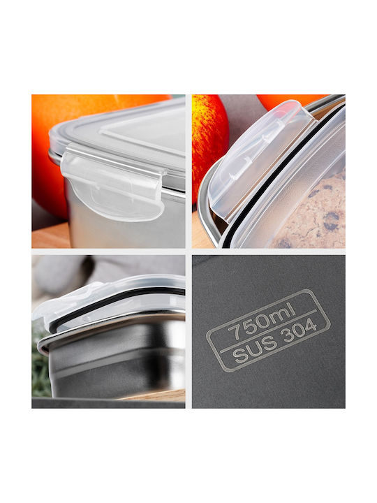 Stainless Steel Food Container Lid 750ml