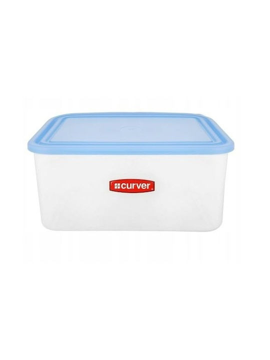 Rectangular Food Container 1.2L Transparent Blue