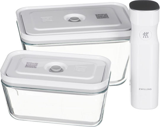 Zwilling J.A. Henckels Set Cutii De Prânz Din Sticlă Albe 7 Bucăți