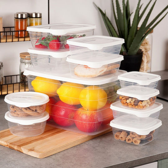 Excellent Houseware Set Cutii De Prânz Din Plastic 11 Bucăți