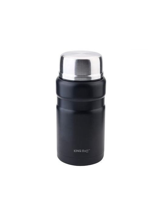 KING Hoff Lunchbox Isolierte Lunchbox Inox Schwarz 750ml 1Stück