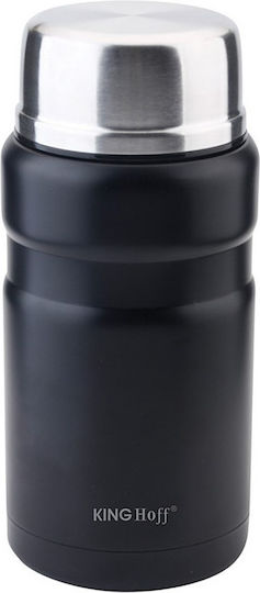 KING Hoff Inox Thermo Lunch Box Black 750ml
