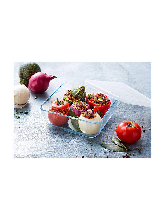 Pyrex Δοχείο Φαγητού Γυάλινο Γκρι 850ml