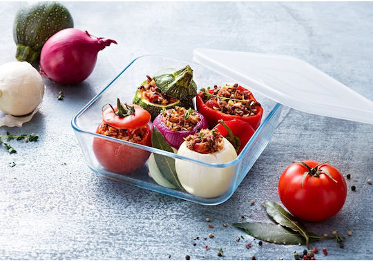 Pyrex Δοχείο Φαγητού Γυάλινο Γκρι 850ml