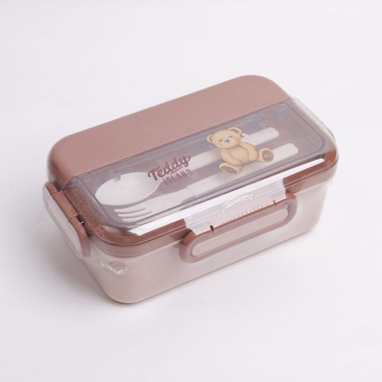 Teddy Island – Δοχείο Φαγητού 2 Επιπέδων 1500ml Καφέ Hs-bdh6001 Teddy Island – Δοχείο Φαγητού 2 Επιπέδων 1500ml Καφέ Hs-bdh6001