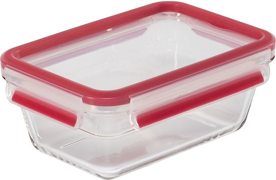 Emsa Glass Lunch Box Red 850ml