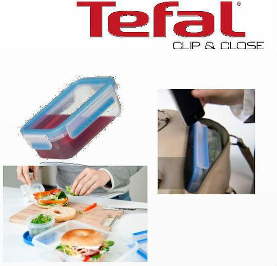 Tefal Clip & Close Lunchbox Kunststoff Blue Geeignet für die Mikrowelle 800ml 1Stück