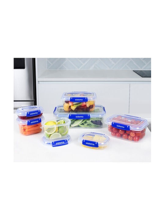 Sistema Klip It Plus Lunchbox Kunststoff Blau Geeignet für die Mikrowelle 400ml 1Stück