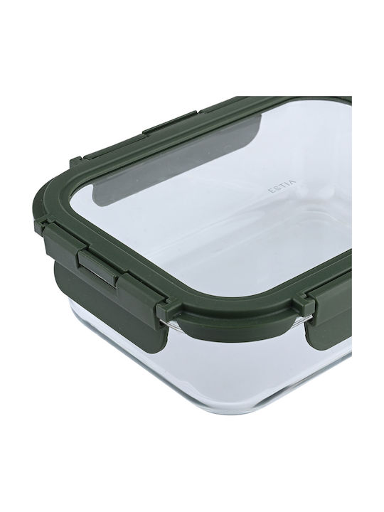 Estia Glass Lunch Box Transparent 1.51lt