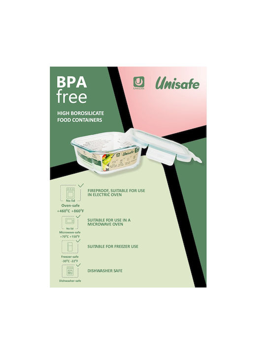 Uniglass Uniglass Glas-Mittagsbox Transparent 640ml