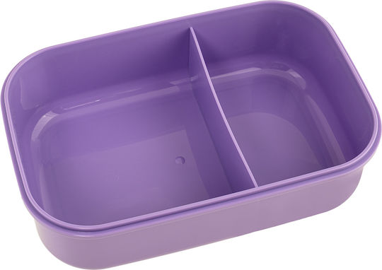 Polo Lunch Box Plastic Yellow With Compartments 1.1lt