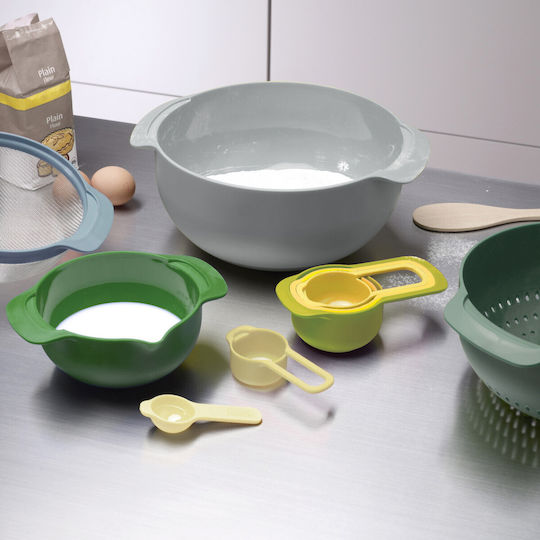 Joseph Joseph Set Kunststoff-Mittagsboxen Mehrfarbig 14,5x28,5cm 9 Stück