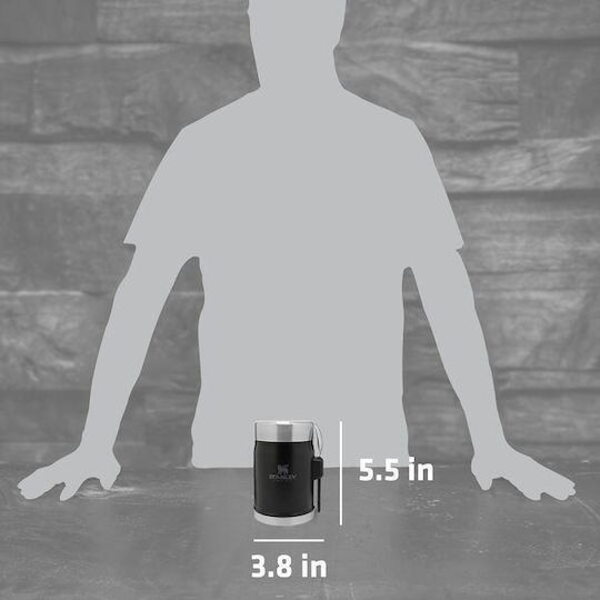 Stanley Legendäres Food Jar und Spork Inox Mittagsbox Gray mit Fächern 400ml
