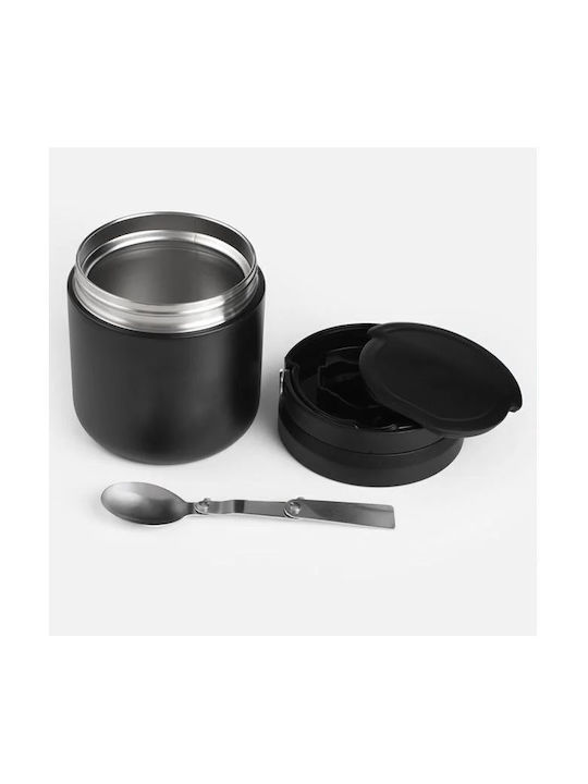 Lunch Box Inox Thermo Black 600ml