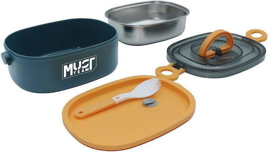 Must Team Δοχείο Φαγητού Inox Μπλε 750ml
