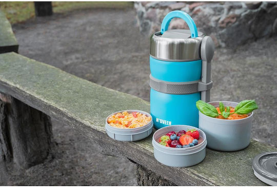 N'Oveen Inox Food Container Thermo Blue 2L