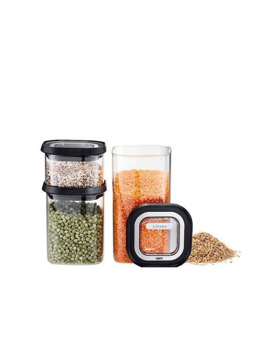 Gefu Glass Lunch Box Gray 3pcs