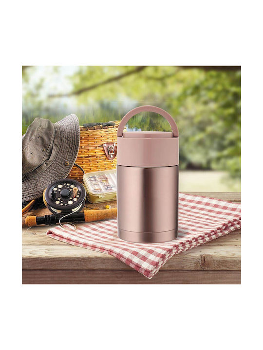 Maestro Inox Thermo Lunch Box Pink 600ml