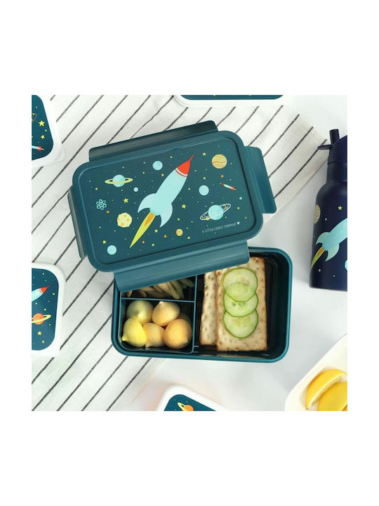 A Little Lovely Company Cutie pentru Mâncare Plastic Albastru 1200ml 1buc