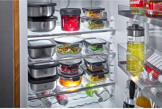 Gefu Milo Lunchbox Glas Silber Geeignet für die Mikrowelle 800ml 1Stück