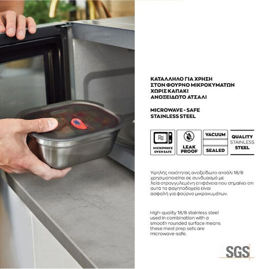 Viosarp Lunchbox Inox Gray 650ml 1Stück